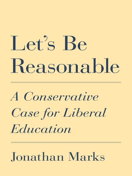 Title details for Let's Be Reasonable by Jonathan Marks - Available